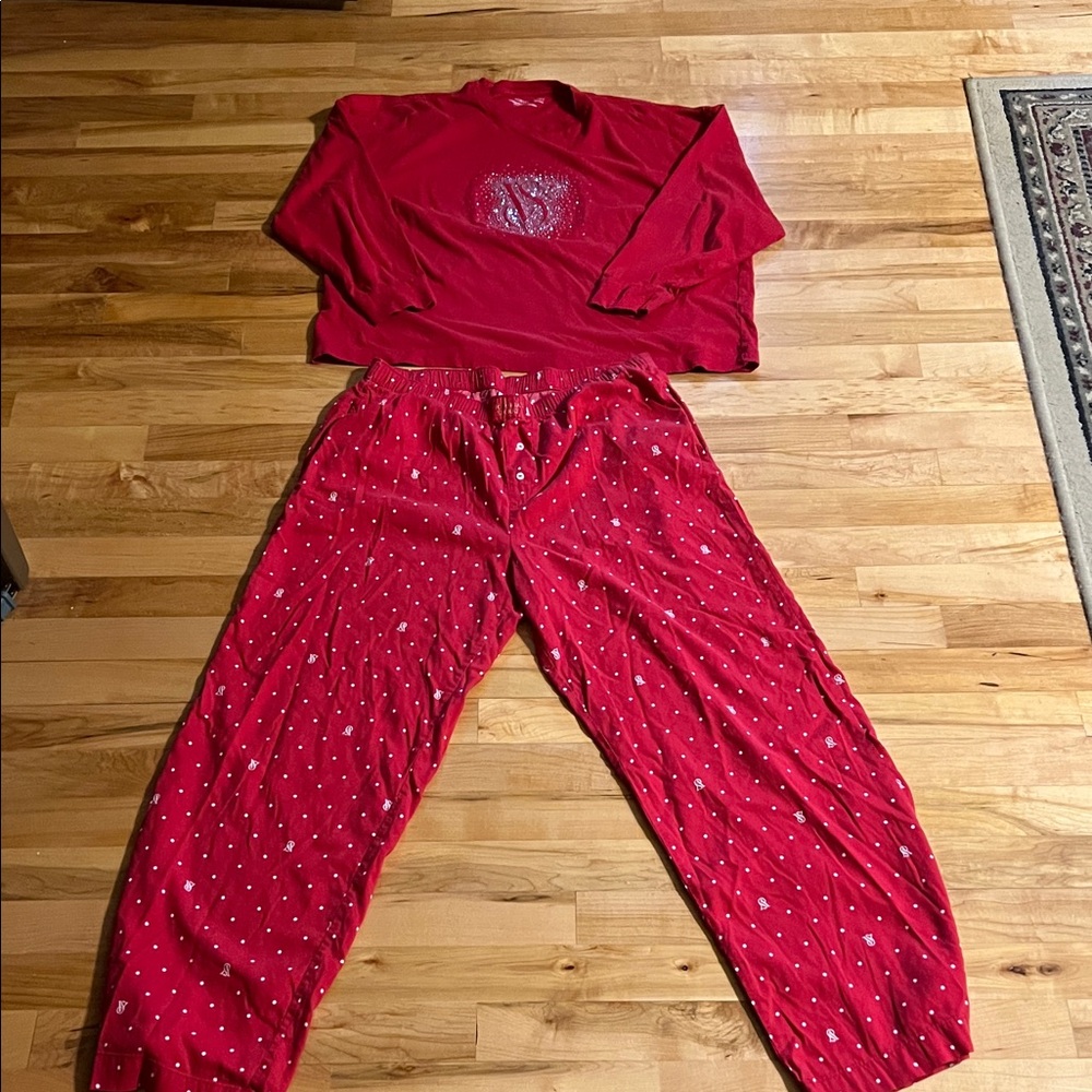 Victoria's Secret Red Pajama Set